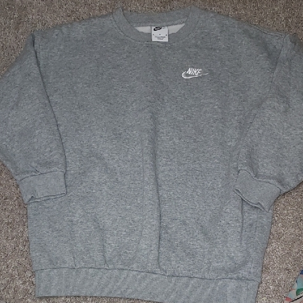 Nike Kids Gray Crewneck Sweater